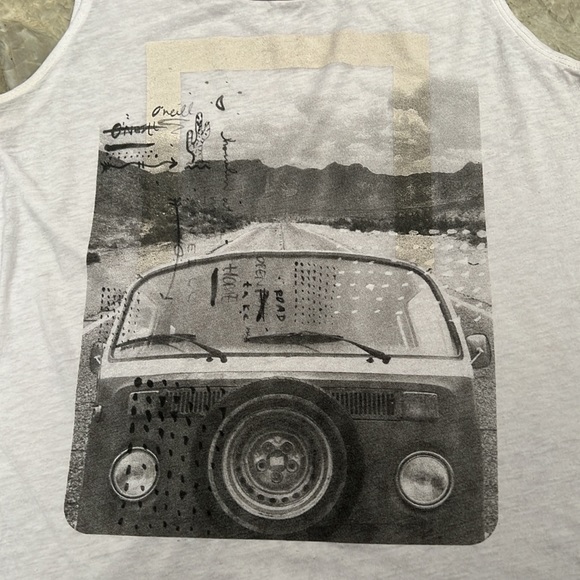 O’Neill White Sheer Tank Top, size medium - Picture 3 of 7